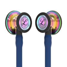 3M Littmann Cardiology IV Stethoscope Navy Blue Rainbow Model: 6242 (USA) - Image 2