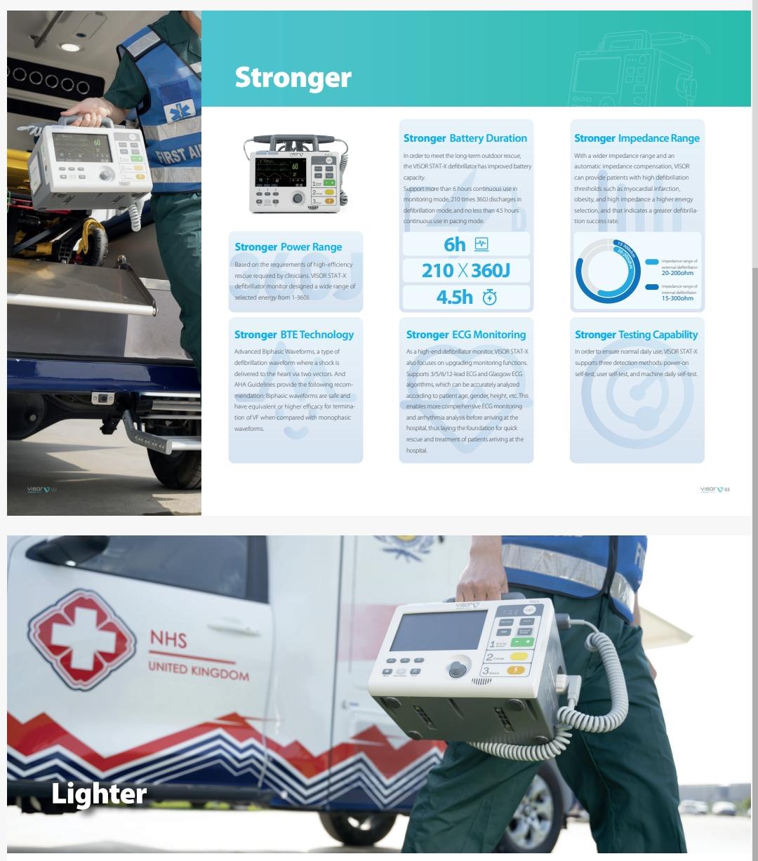 Defibrillator Biphasic with AED/Pacing Model: STATX Visor Healthcare (UK) - Image 3