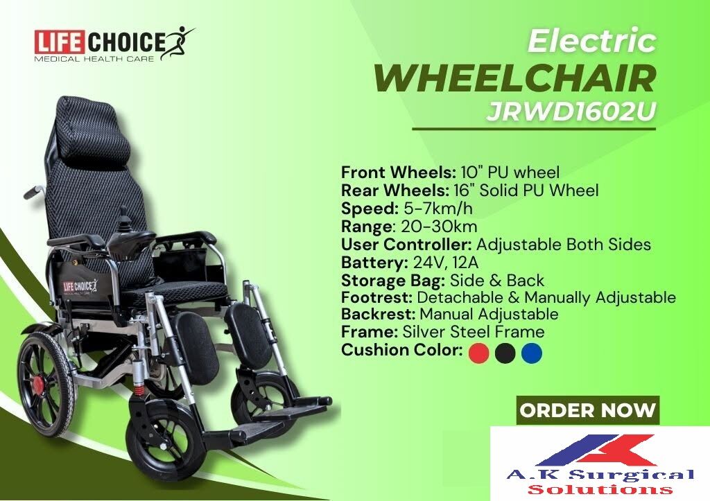 Electric Wheel Chair Model: JRWD1602U Life Choice (China)